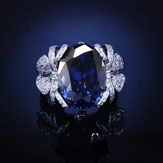 Chic Royal Blue Bow Ring